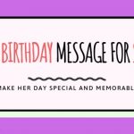 happy birthday message for sister