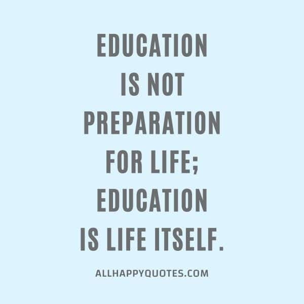 education is not preparation