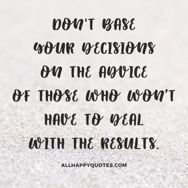 thought of the day about life
