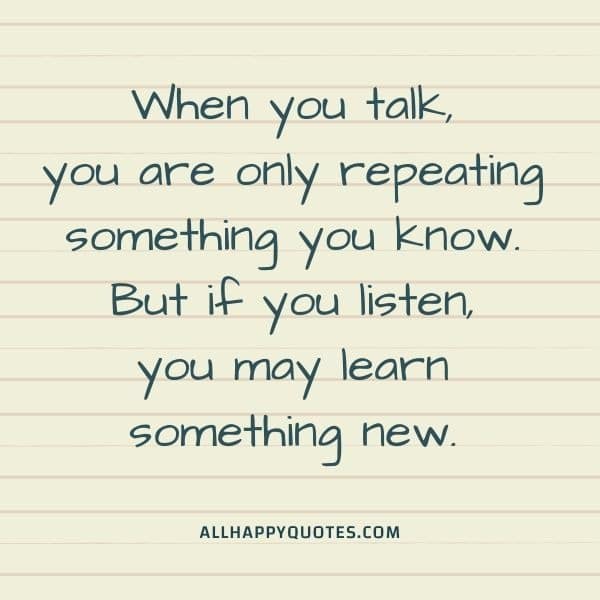 when you talk